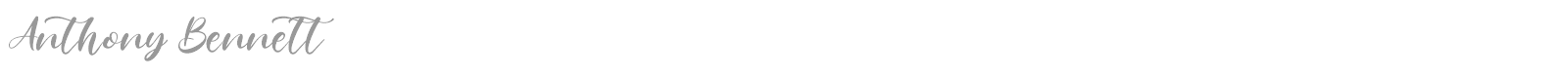 Anthony Bennett font preview
